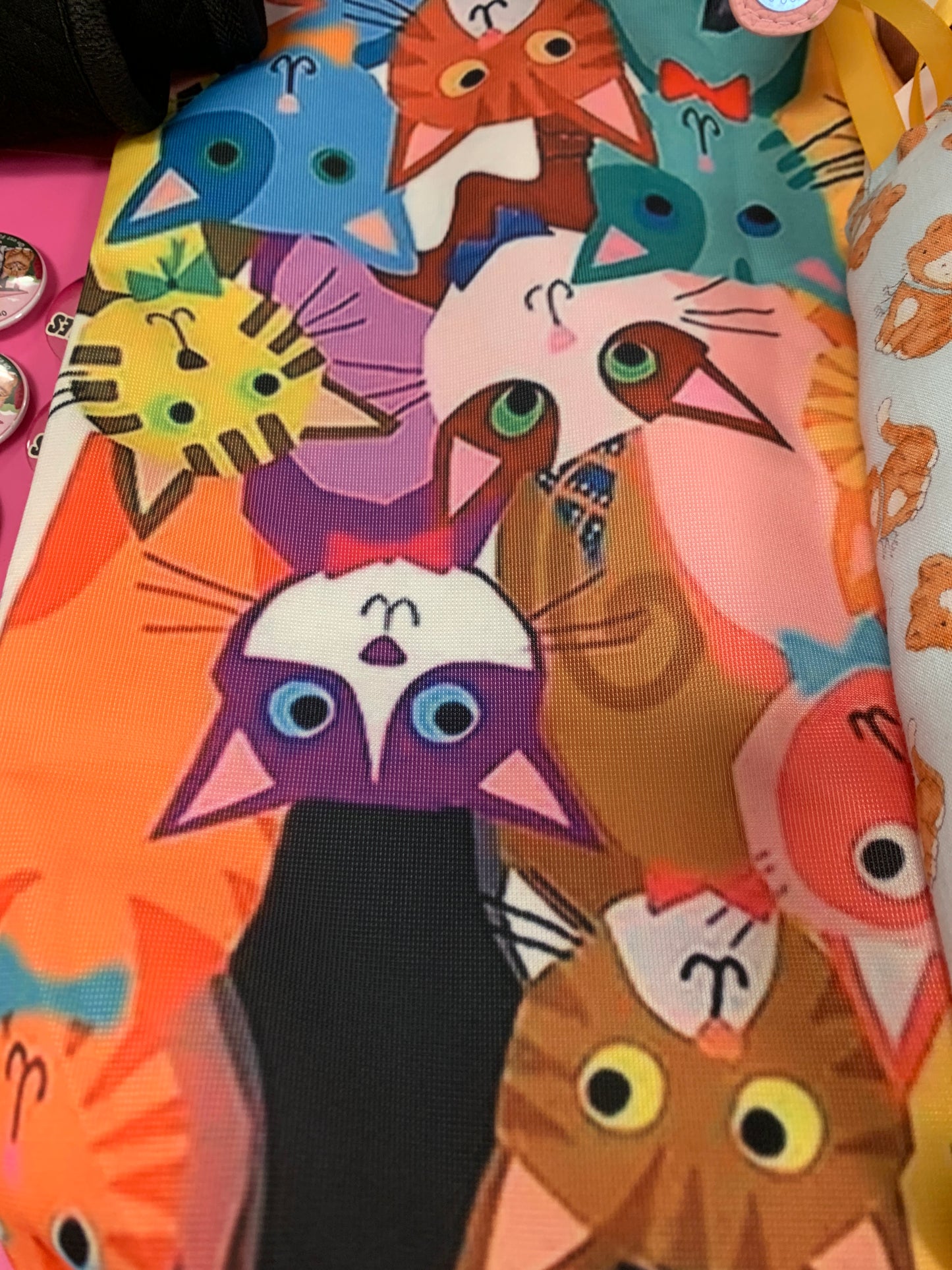 Sac chats coloré